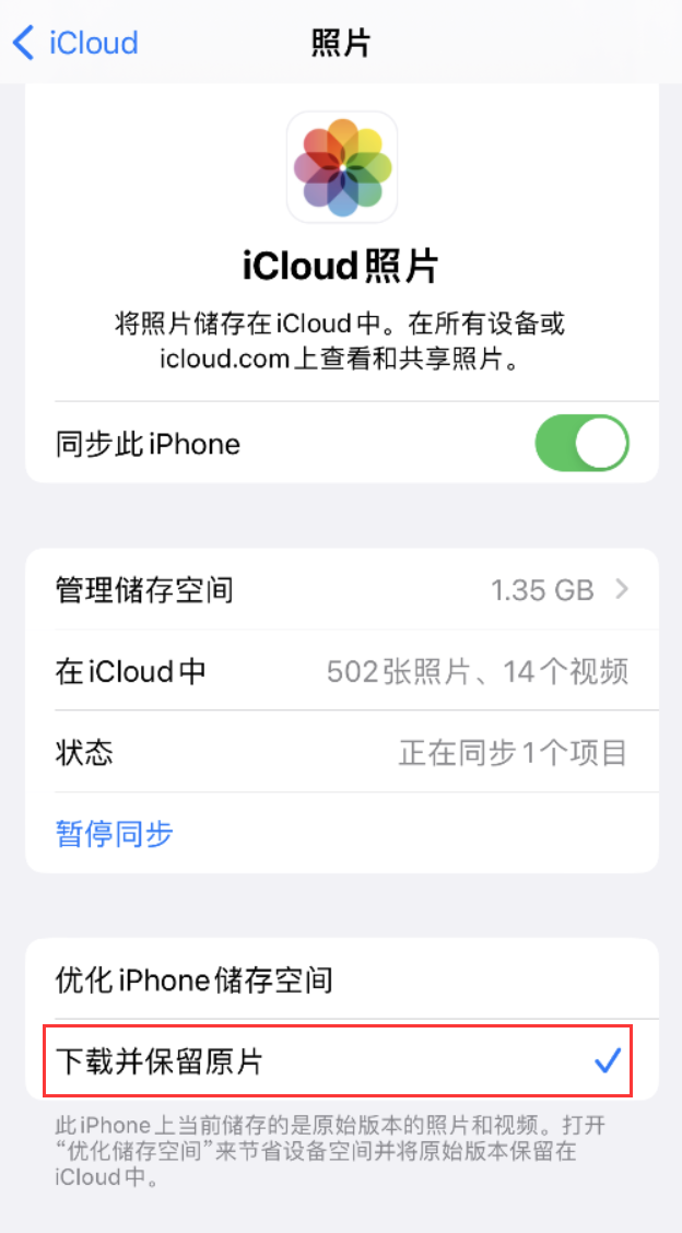 侨乡街道开发区苹果手机维修分享iPhone 无法加载高质量照片怎么办 