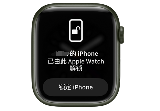 侨乡街道开发区苹果手机维修分享用 AppleWatch 解锁配备面容 ID 的 iPhone方法 