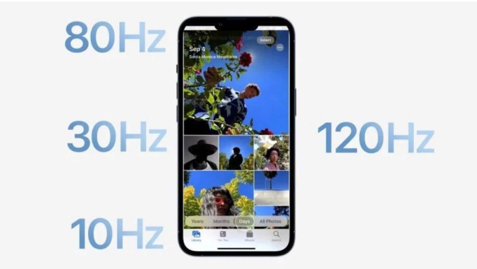 侨乡街道开发区苹果14维修分享iPhone 14有高刷吗 